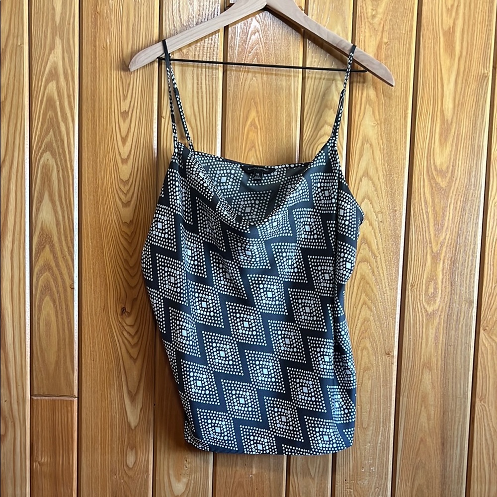 Geometric Cowl Neck Women's Top